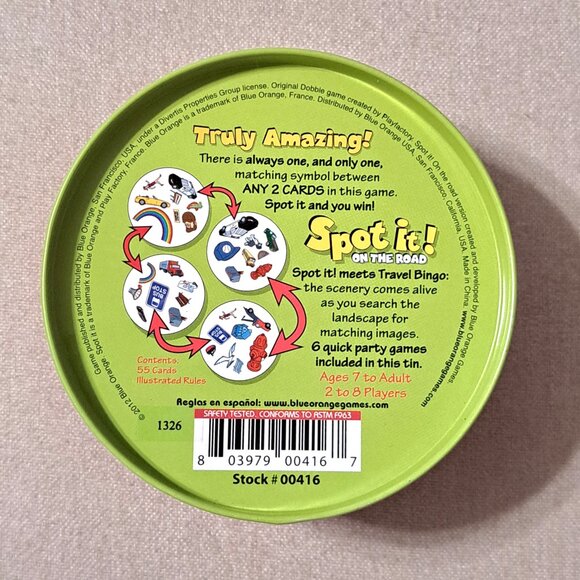 CLOSET CLOSING SALE! Spot It! On the Road Travel Card Game - Picture 2 of 3